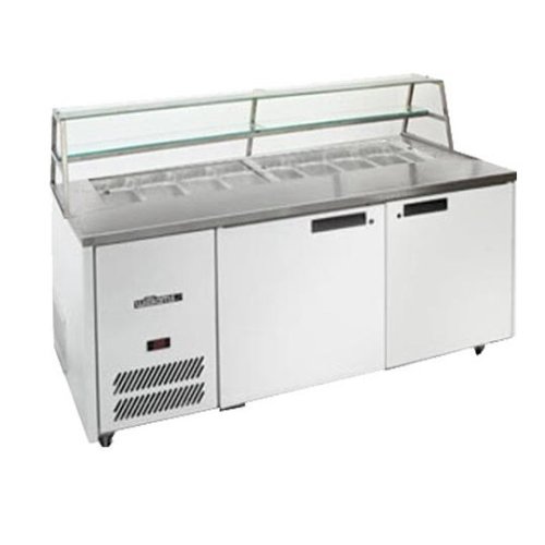 Sandwich Preparation Counter Two Door with Canopy Blown Air Well Williams HJ2SCBA