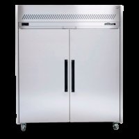 Stainless Steel Sapphire 2/1 Gastronorm Two Solid Door Fridge Williams