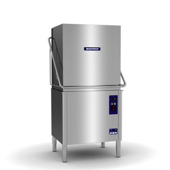Washtech AL8 Pass Through Dishwasher, Large body, High Perf., 3Ø- 25A , 3 cycles,