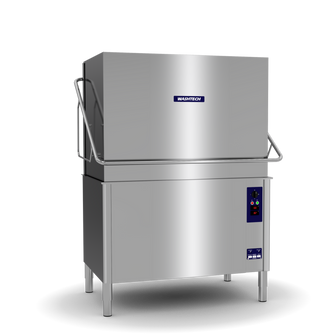 Washtech PW3 Pass Through Dishwasher, Wide body, Twin wash pumps, High Perf., 3Ø, 3 cycles,