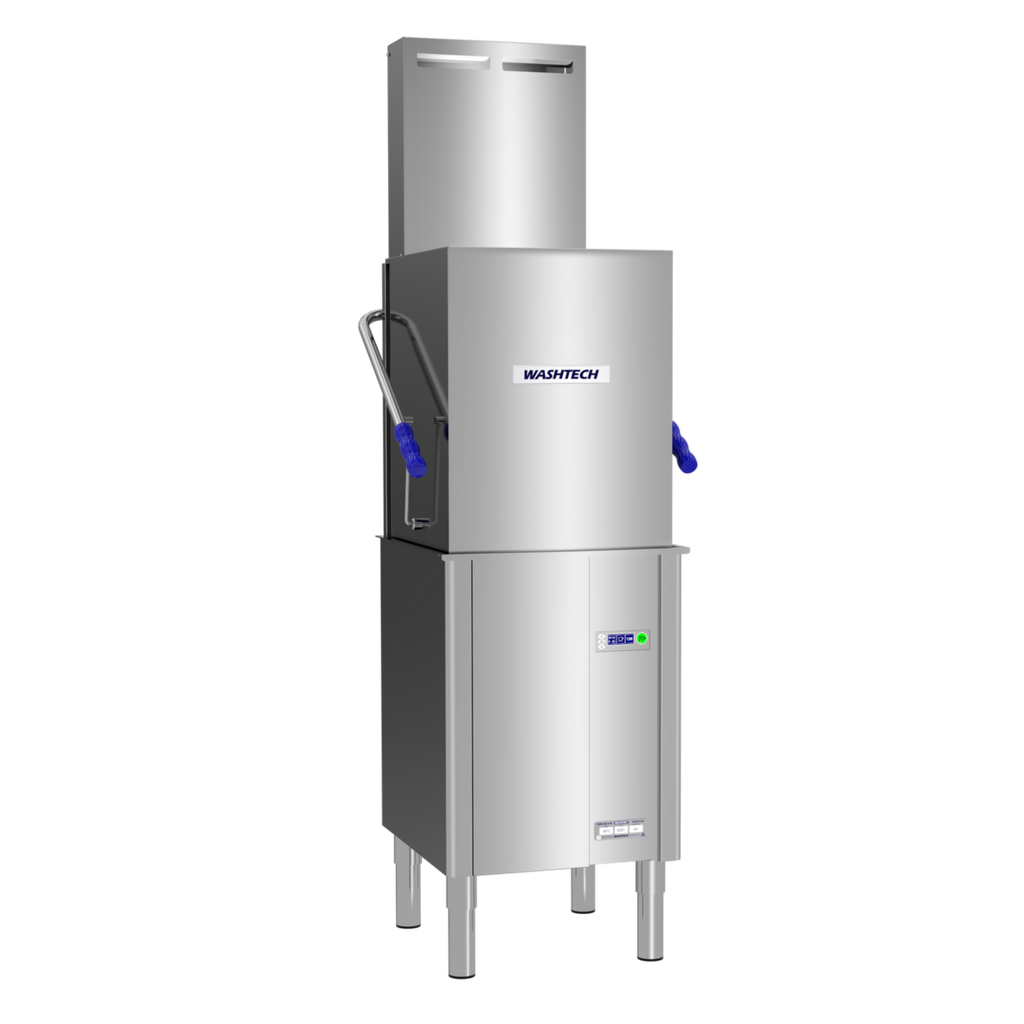 Washtech M1C Pass Through Dishwasher, Compact, 450mm racks, 15A, with ...