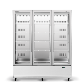 SKOPE-BME1500N-A  3 glass door Upright chiller, bottom unit, white,R290,Connect,