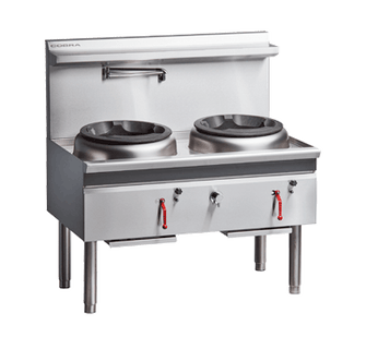 Gas Wok, 2x14" hole,duck bill(105Mj) or chimney(95MJ), 1200x800x1230