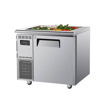TurboAir Salad Prep Bench Buffet, 8 pans, 213lt, 1 solid door, 900 x700 x978h