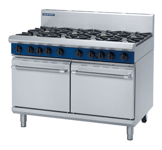 8 Burner Double Static Oven Gas G528D/C/B/A, 1200mm wide
