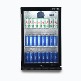 Back Bar Chiller, 118lt, one glass door, LED's, 555w x 520d x 870h
