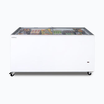 Chest Freezer, Flat top Glass, 492L, 1548mm wide