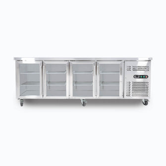 Under Counter chiller cabinet, 4 glass doors,2230 x700 x850