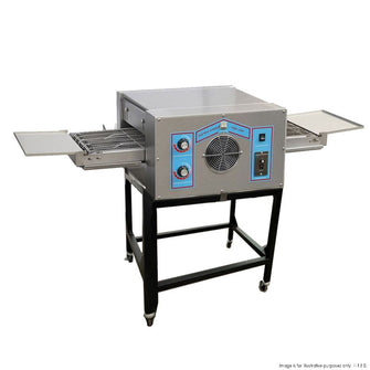 Conveyor Pizza Oven, elec., wide belt-500mmw, 10.3kW, 3Ø, incl.stand