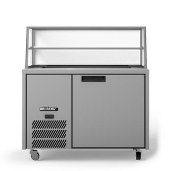 Refrigerated sandwich counter 1 door,1200mm wide