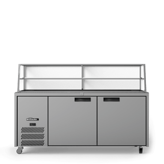 Refrigerated sandwich counter 2 door, 1800mm wide